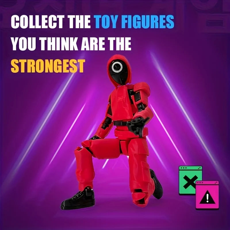 Boneco Articulado 3D Dummy13 – Brinquedo Montável Multiarticulado, Modelo Digital, Ornamento Criativo, Squid Doll Handmade