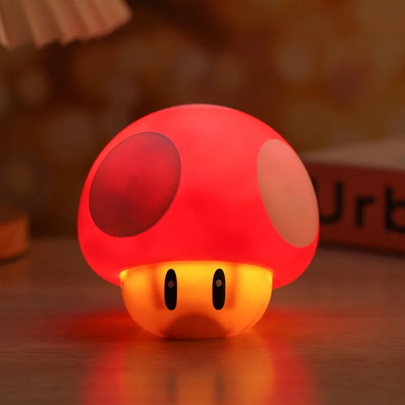 Luminária Super Mario Bros Kawaii – Abajur de Mesa e Cabeceira em Formato Cartoon | Periférico Gamer e Presente Criativo