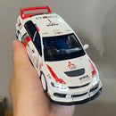 Miniatura 1:32 Mitsubishi Lancer Evolution JDM – Versão Combustível, Modelo de Liga Diecast com Luz e Som, Brinquedo, Enfeite para Computador e Presente