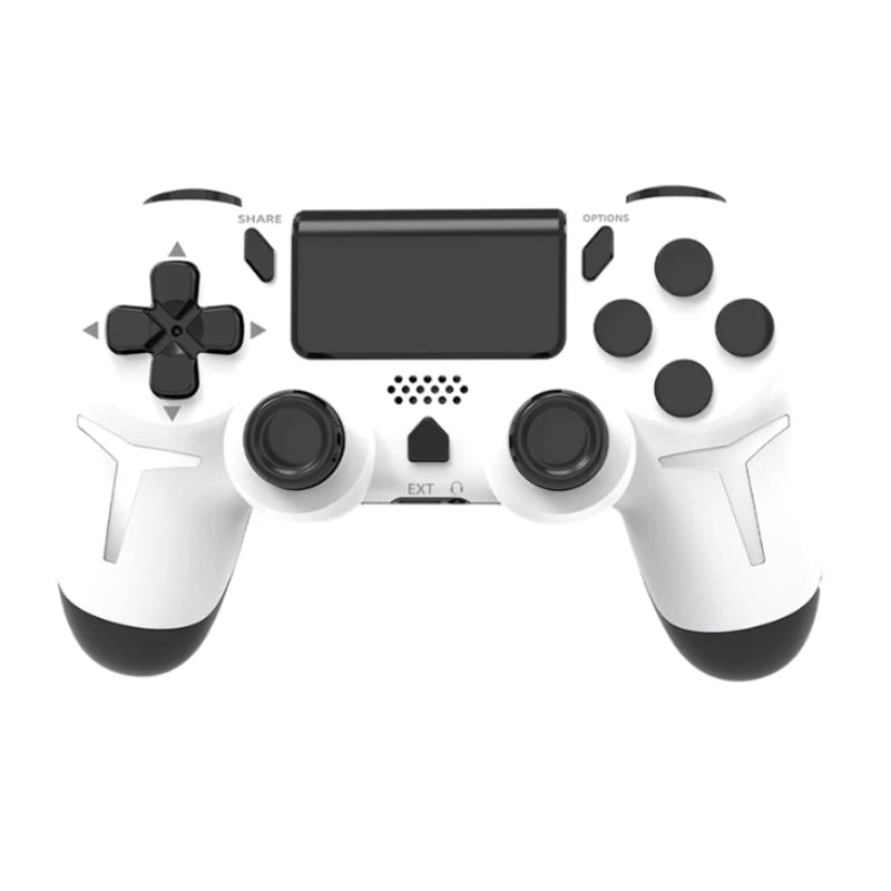 Controle Gamer Sem Fio GAMINJA – Compatível com PS4, PS3 e PC, com Giroscópio de 6 Eixos, Vibração Dupla e Touchpad Integrado via Bluetooth