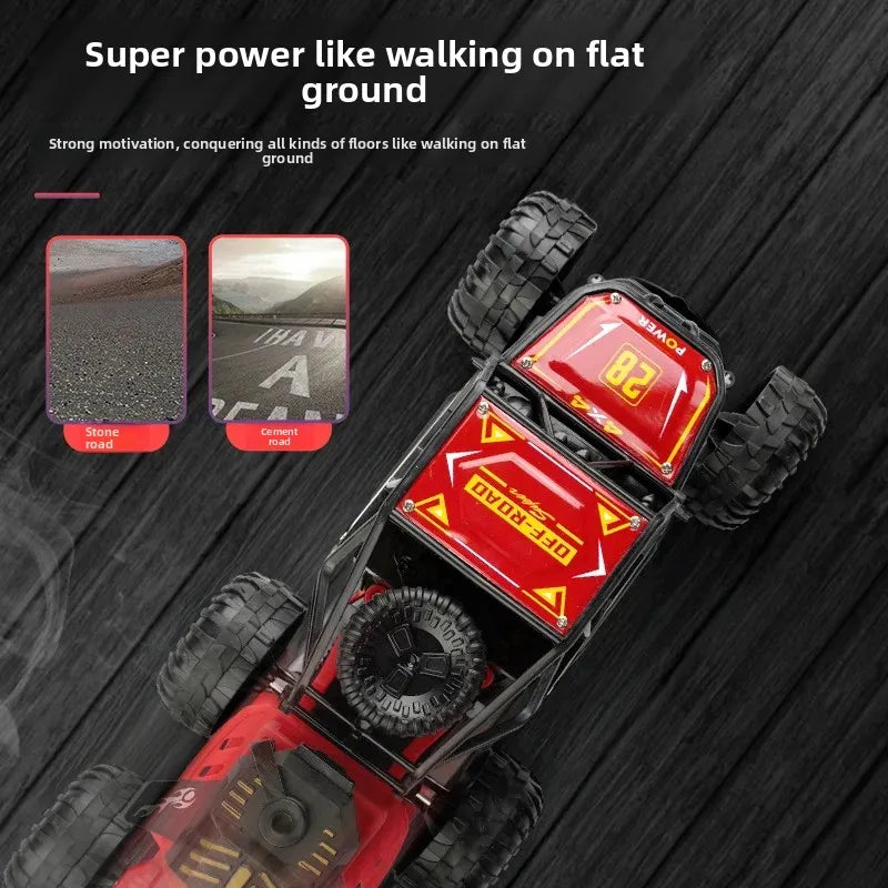 Carro Off-Road de Seis Rodas em Liga com Controle Remoto