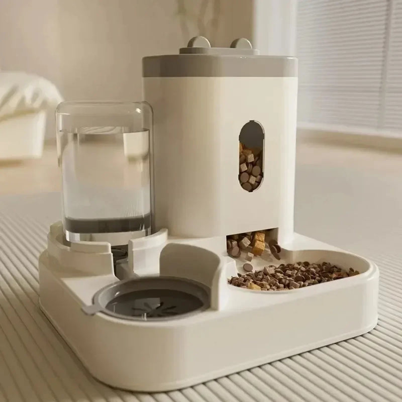 Comedouro e Bebedouro Automático para Pets – Grande Capacidade, Ideal para Gatos e Cães