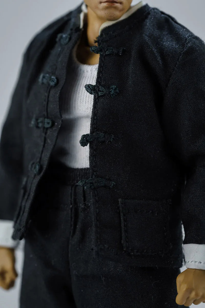 Boneco 1/12 – Uniforme Chinês de Treinamento Kung Fu, Conjunto de Roupas para Modelo de 6 Polegadas, Peça de Coleção