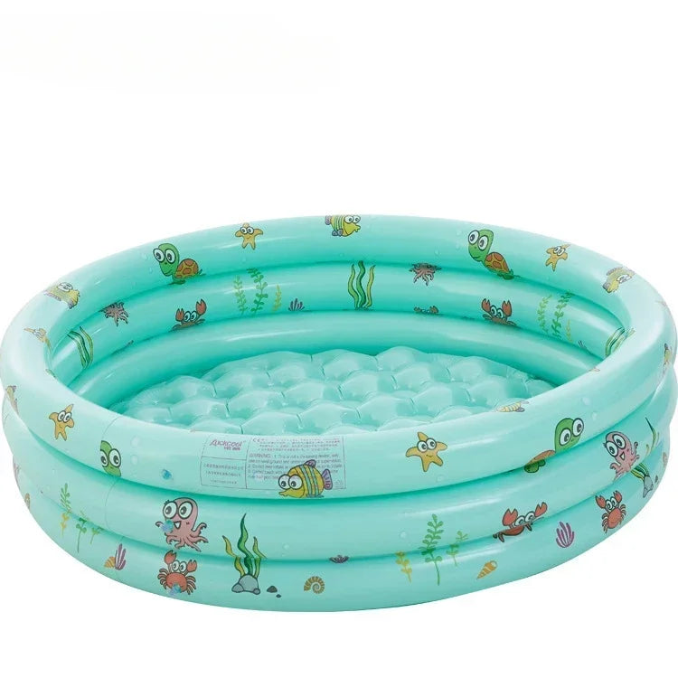 Piscina Inflável Reutilizável de Dupla Camada – Portátil e Reforçada para Crianças