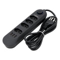 Filtro de Linha com Extensão e Entradas USB – 10A, 100–220V | Tomada com Proteção e Plugue Padrão Brasileiro