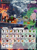 Kit de Blocos Magnéticos Estilo Pixel – Mundo Mine para Crianças 3+ | Brinquedo Educativo STEM com Cubos e Base de Montar