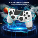 Controle Gamer Sem Fio GAMINJA – Compatível com PS4, PS3 e PC, com Giroscópio de 6 Eixos, Vibração Dupla e Touchpad Integrado via Bluetooth