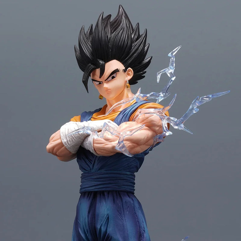 Dragon Ball Z Vegito Super Saiyan Blue / Gogeta Figura Anime 32CM – 3 Cabeças PVC Colecionável