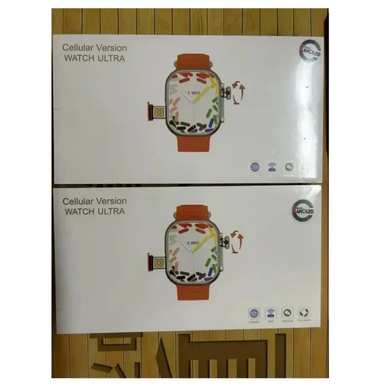 Smartwatch CDS9 Ultra com Câmera Giratória e 4G – Android 9.0, Google Play, Versão Global Original