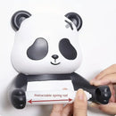 Porta Papel Higiênico de Parede Panda Cartoon – Plástico Autoadesivo, Sem Furos, com Prateleira