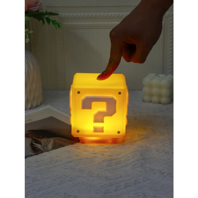 Luminária Super Mario Bros Kawaii – Abajur de Mesa e Cabeceira em Formato Cartoon | Periférico Gamer e Presente Criativo