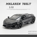 1:32 McLaren 765LT – Modelo Fast & Furious 7 | Carro de Metal com Luz e Som | Brinquedo e Decoração