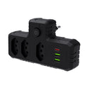 Filtro de Linha com Extensão e Entradas USB – 10A, 100–220V | Tomada com Proteção e Plugue Padrão Brasileiro