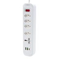 Filtro de Linha com Extensão e Entradas USB – 10A, 100–220V | Tomada com Proteção e Plugue Padrão Brasileiro
