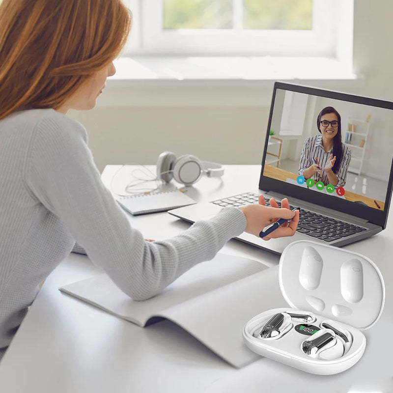 Fones Tradutores Inteligentes com IA – 144 Idiomas em Tempo Real, Fones Bluetooth 3 em 1 para Viagem, Estudos e Negócios