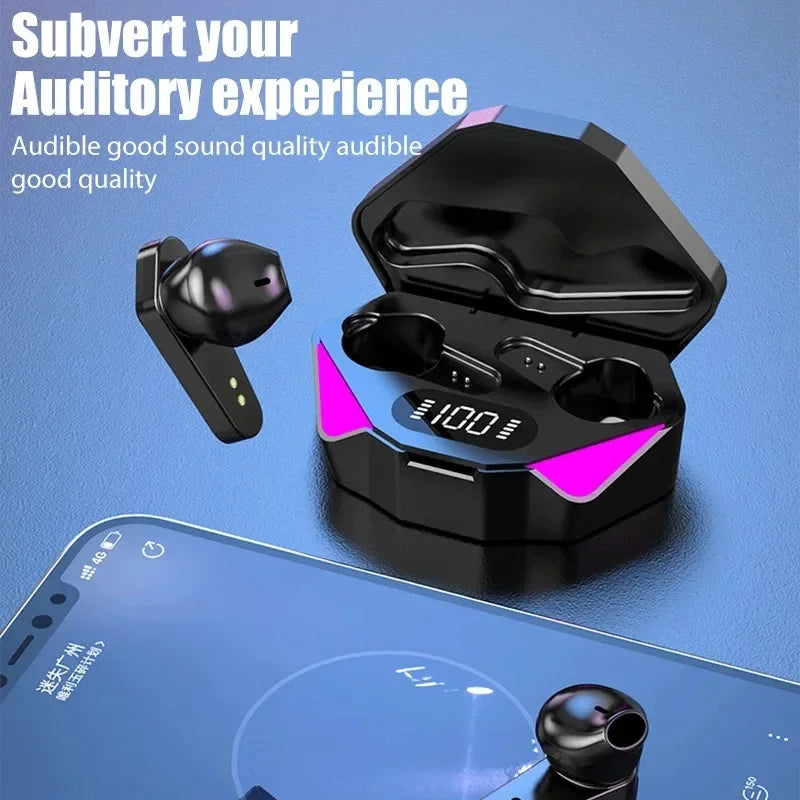 🎧 Fone de Ouvido X15 TWS Bluetooth – Sem Fio, Baixa Latência 65ms, Microfone Integrado, Ideal para Jogos e Esportes – Compatível com Xiaomi, iPhone e Android