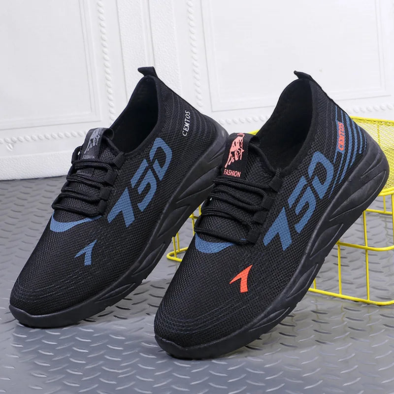 Tênis Masculino Casual Esportivo – Leve, Confortável e Respirável para Corrida, Caminhada e Uso no Verão