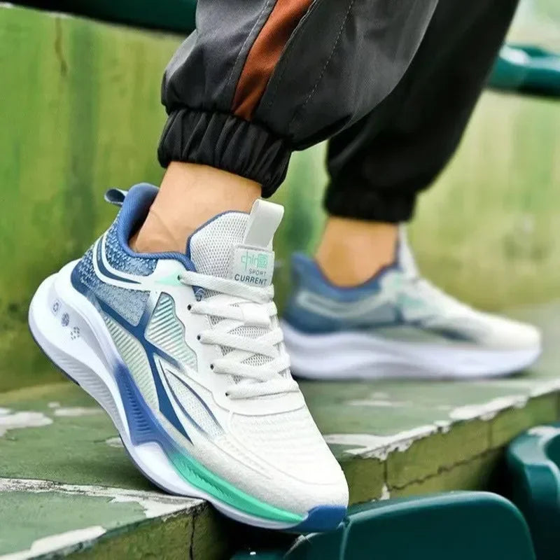 Tênis Masculino Esportivo para Corrida e Caminhada – Leve, Confortável, Respirável e com Cadarço