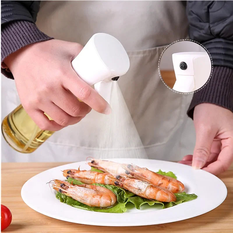 Borrifador de Azeite e Vinagre – Dispenser Recarregável para Cozinha e Assados