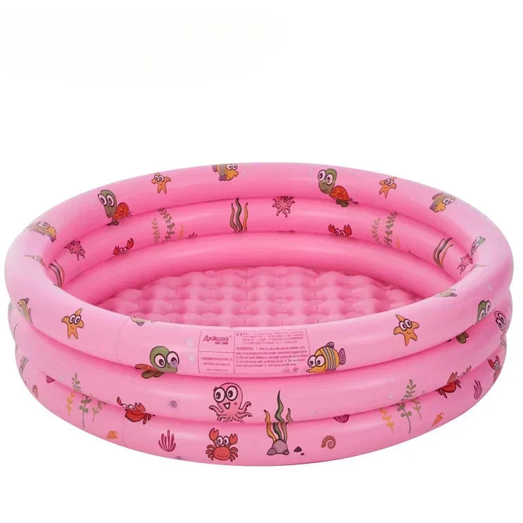 Piscina Inflável Reutilizável de Dupla Camada – Portátil e Reforçada para Crianças