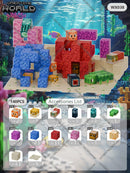 Kit de Blocos Magnéticos Estilo Pixel – Mundo Mine para Crianças 3+ | Brinquedo Educativo STEM com Cubos e Base de Montar