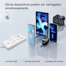 Extensão Elétrica 5m com Filtro de Linha + Saídas USB – Padrão Brasil