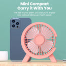 Ventilador USB Elough Portátil e Silencioso – Mini Ventilador de Mesa para Casa, Escritório ou Camping