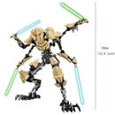 Figura de Ação Star Wars General Grievous 32cm – KSZ714 Robô de Brinquedo com Sabres de Luz | Modelo de Combate Blocos de Montar Presente