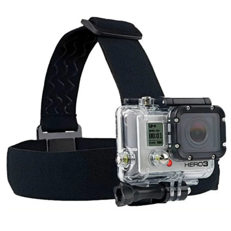 Suporte de Ombro 360° Wrumava para GoPro Hero 3 a 13, Insta360, Xiaomi Yi – Alça Ajustável Ergonômica Preta