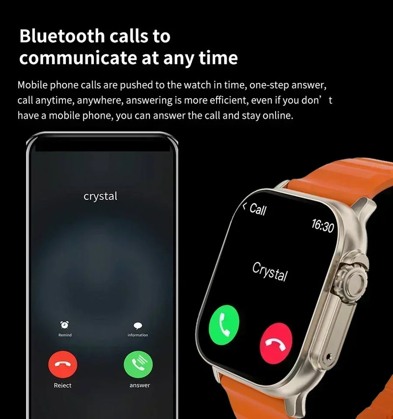 Smartwatch T900 U2 2025 – Tela 49mm, NFC, GPS, Chamadas Bluetooth, Música, Jogos e Carregamento Sem Fio | Para Homens e Mulheres