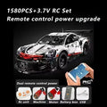 Peças Carro de Corrida Técnico RC – Kit de Blocos de Montar com Motor Elétrico, LED e Controle Remoto