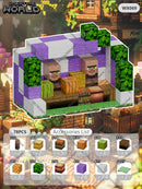 Kit de Blocos Magnéticos Estilo Pixel – Mundo Mine para Crianças 3+ | Brinquedo Educativo STEM com Cubos e Base de Montar