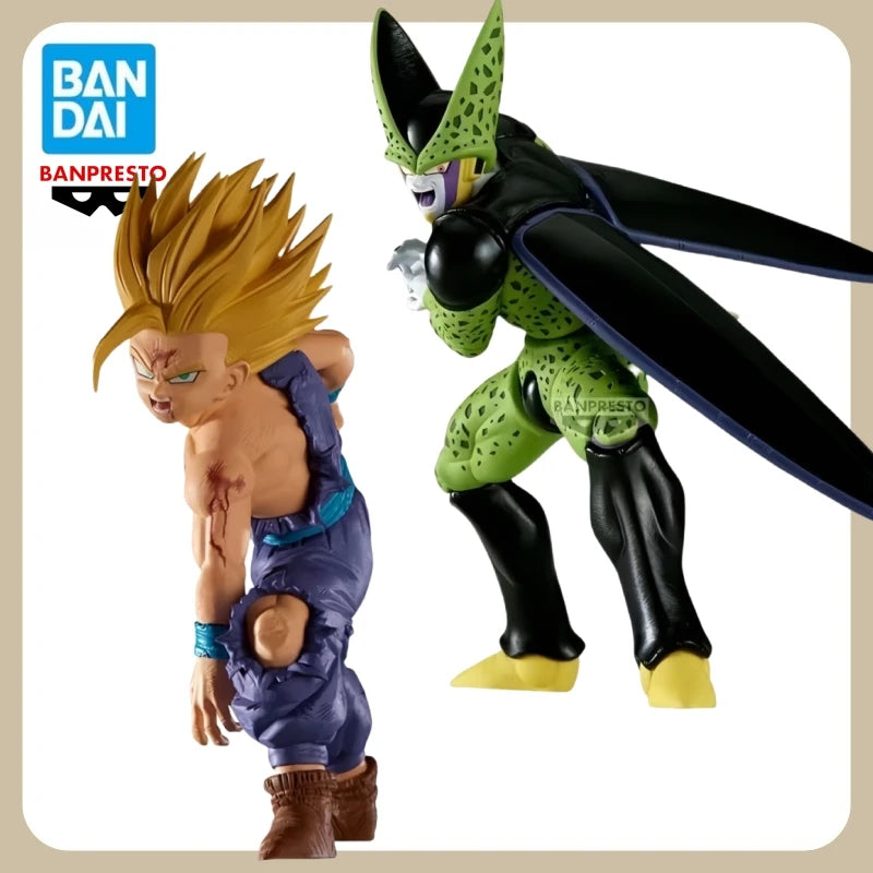 Boneco Original Bandai Banpresto Dragon Ball Z Match Makers Cell vs Son Gohan – Figure Colecionável Anime