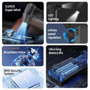 Mini Soprador Turbo 400.000 RPM – Limpeza a Jato com Vento Forte 53m/s | Aspirador de Poeira Recarregável Tipo-C