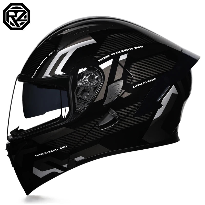 Capacete Modular Flip-Up para Moto – Full Face com Dupla Viseira, Alta Qualidade e Certificação DOT