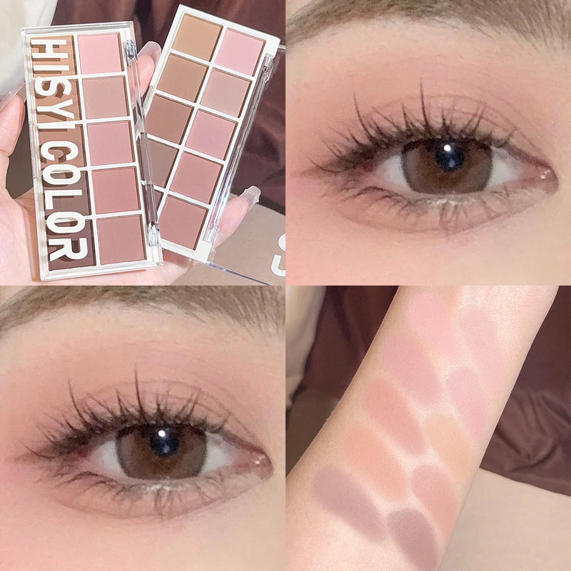 Paleta de Sombras 10 Cores Star Rejuvenation – Tons rosados e marrons com acabamento matte e perolado para makes delicadas e versáteis