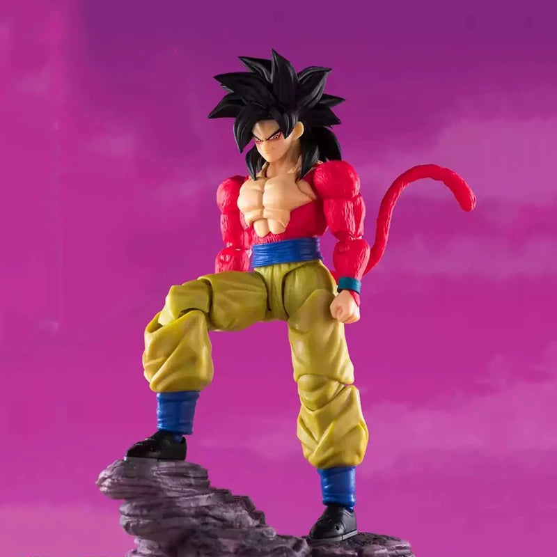 Action Figure Dragon Ball Son Goku SSJ4 Super Saiyan 4 Demoniacal Fit SHF Colecionável