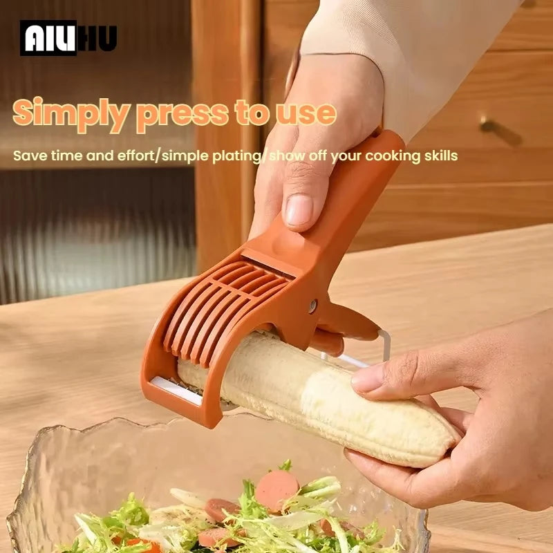 Fatiador de Legumes e Frutas HooFun – Inox Multifuncional para Saladas | Utensílio de Cozinha Prático e Eficiente