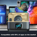 Microfone de Lapela Sem Fio com Ímã – Até 50m de Alcance, 40h de Bateria e Case de Carregamento | Ideal para Gravações de Vídeo