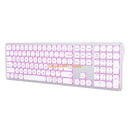 Teclado Sem Fio K1AA com Iluminação – Conexão Multi-Dispositivo, Silencioso e Ideal para Uso Noturno