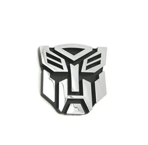 Emblema 3D Autobots Transformers – Adesivo Estilizado para Carro | Decoração Esportiva Automotiva