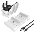 Base Carregadora Dupla GAMINJA para Controles PS5 – Estação com Carregamento Rápido e Fonte de Alimentação 5V 1.2A