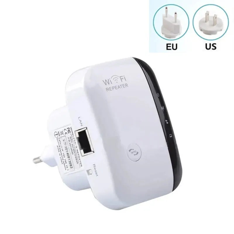 Repetidor Wi-Fi 300Mbps – Amplificador de Sinal Wireless, Extensor de Rede, Roteador Portátil EU/US Plug