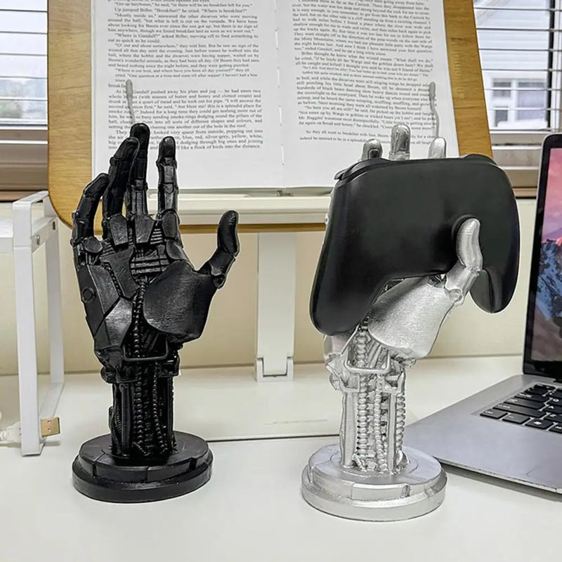 Suporte de Controle Estilo Cyberpunk 3D – Suporte Criativo de Mesa | Decoração Gamer Futurista