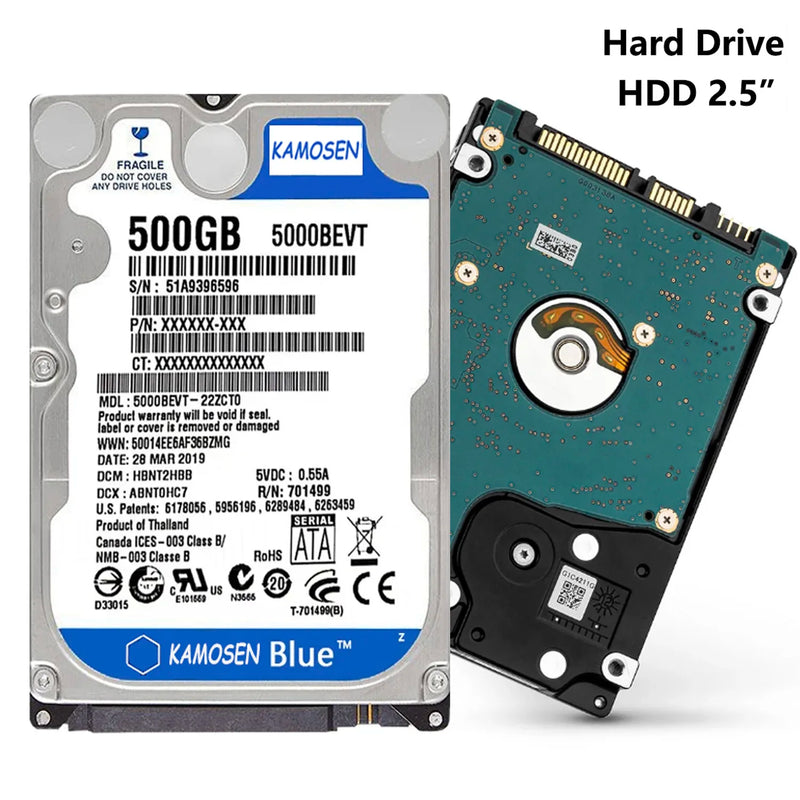 HD Interno 2.5” SATA para Notebook – 160GB até 2TB | 5400RPM / 7200RPM