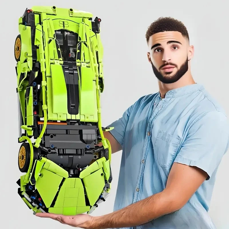 Kit de Montar Carro Esportivo | Blocos de Montar Estilo Corrida – Presente para Crianças e Colecionadores