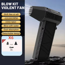 Mini Soprador Turbo 400.000 RPM – Limpeza a Jato com Vento Forte 53m/s | Aspirador de Poeira Recarregável Tipo-C