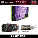 Placa de Vídeo MLLSE AMD Radeon RX 580 8GB GDDR5 – 256 Bits, PCI-E 3.0 x16 | GPU Gamer para PC