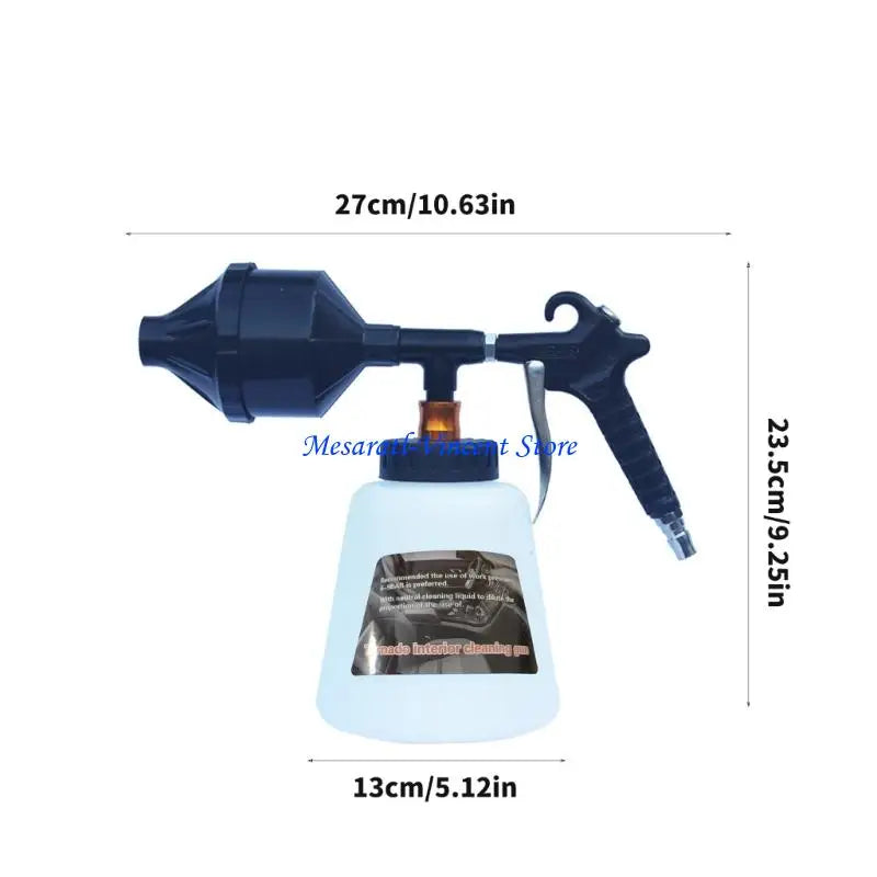 Pulverizador de Espuma A70F – 1L com Fluxo de Ar Ajustável e Cabo Ergonômico | Ferramenta Profissional para Limpeza e Detalhamento
