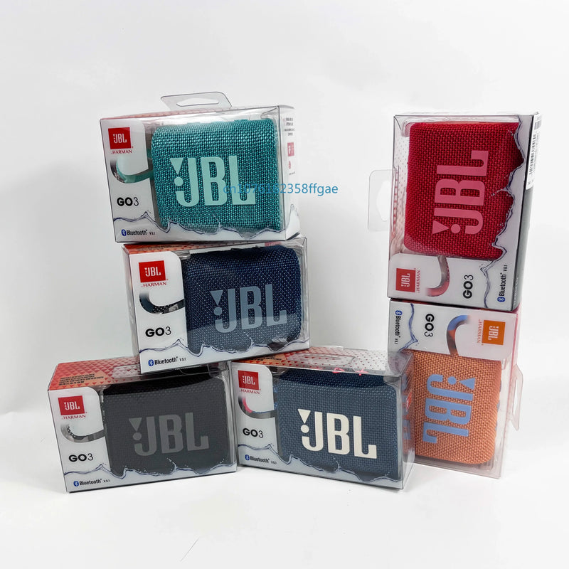 Caixa de Som JBL GO 3 Original Bluetooth Portátil à Prova d’Água – Graves Potentes para Festa, Esporte e Viagem